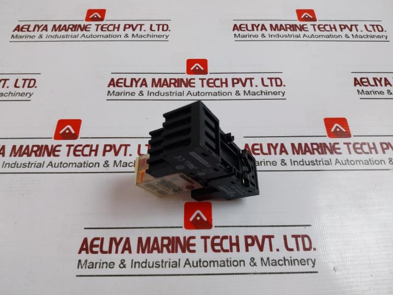 Schneider Electric Rxm4ab1p7 Miniature Plug-in Relay On Rxze2m114m Socket