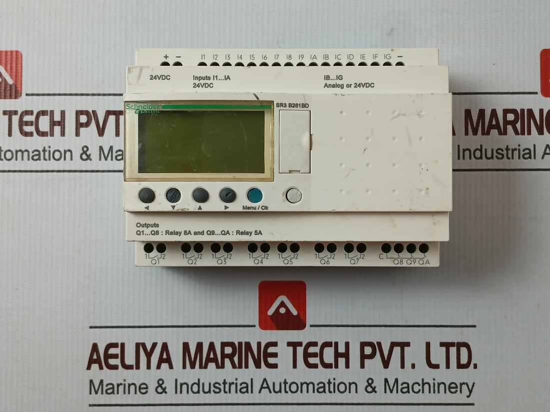 Schneider Electric Sr3 B261Bd Modular Smart Relay Zelio Logic (Without Battery)