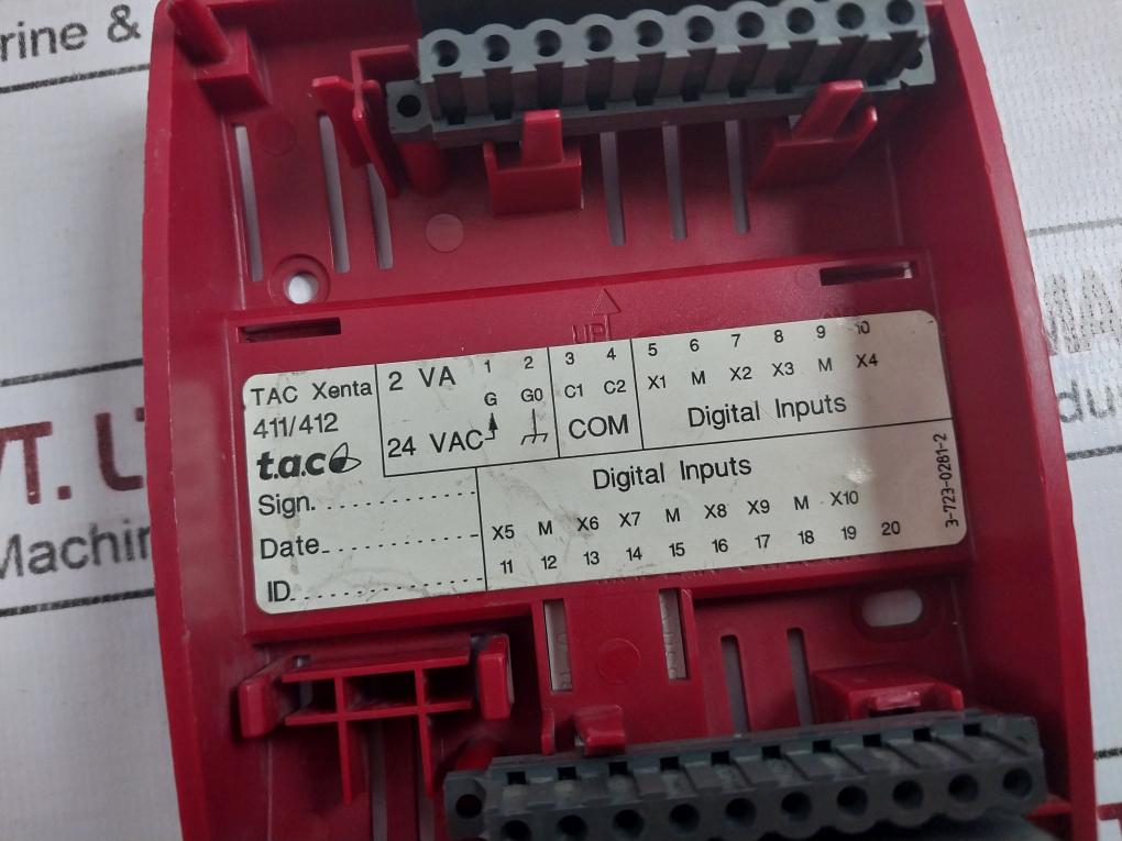 Schneider Electric Tac Xenta 401 Freely Programmable Controller 24Vac Class 2