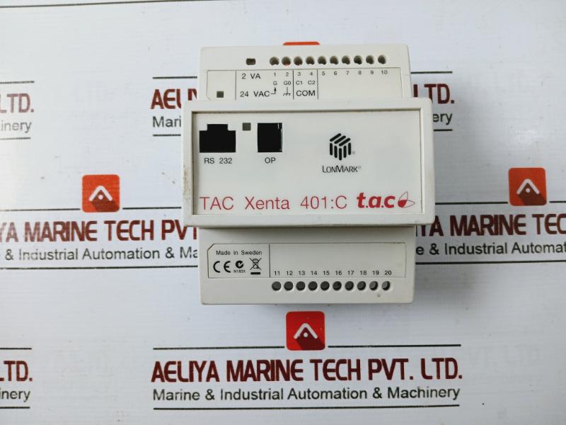 Schneider Electric Tac Xenta 401:c Programmable Controller, 24vac