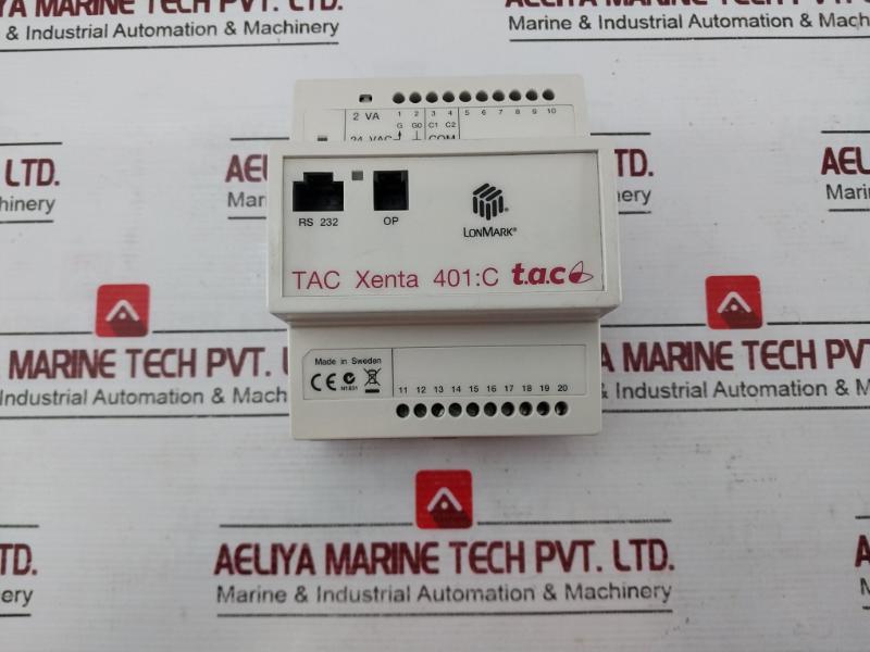 Schneider Electric Tac Xenta 401:C Hw 2.2 Programmable Controller 0723340110