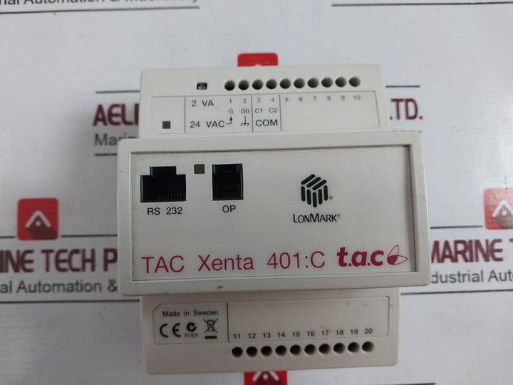 SCHNEIDER ELECTRIC TAC XENTA 401:C Programmable Controller 2VA 24VAC