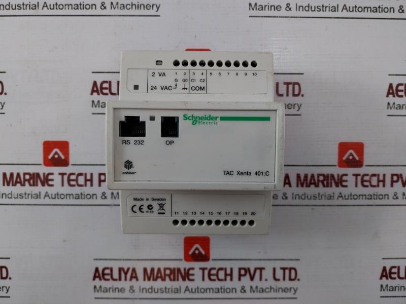 Schneider Electric TAC XENTA 401:C Programmable Controller Module 04AA1DCD3000