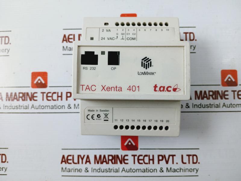 Schneider Electric Tac Xenta 401 Programmable Controller HW 2.2 24VAC Class 2