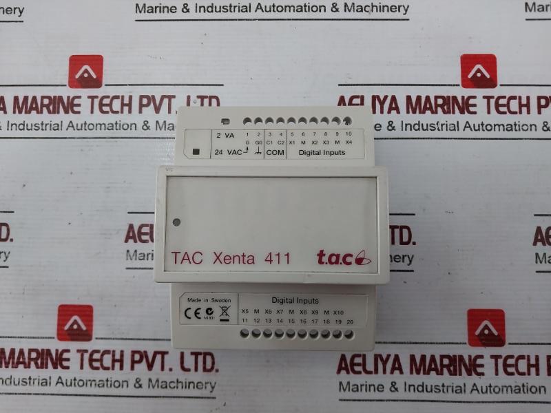 Schneider Electric Tac Xenta 411 Digital Input Module 2Va 24Vac Class 2