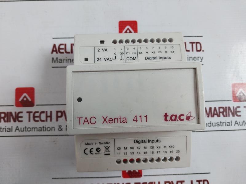 Schneider Electric Tac Xenta 411 Digital Input Module Ver 1.04 24 Vac 007302011