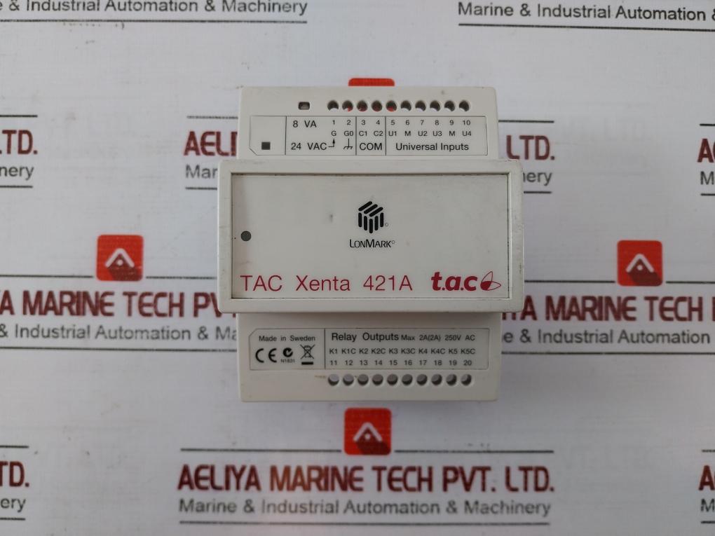 Schneider Electric Tac Xenta 421A Universal Input Module 8VA 24VAC VER: 1.14