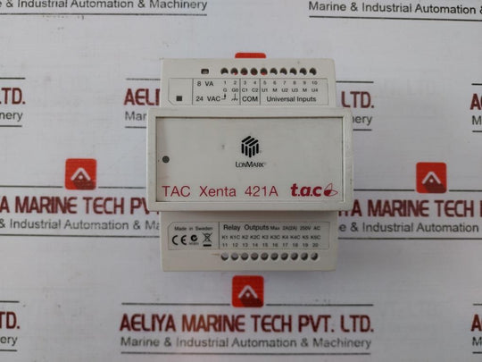 Schneider Electric Tac Xenta 421A Universal Input Module 8VA 24VAC VER: 1.14