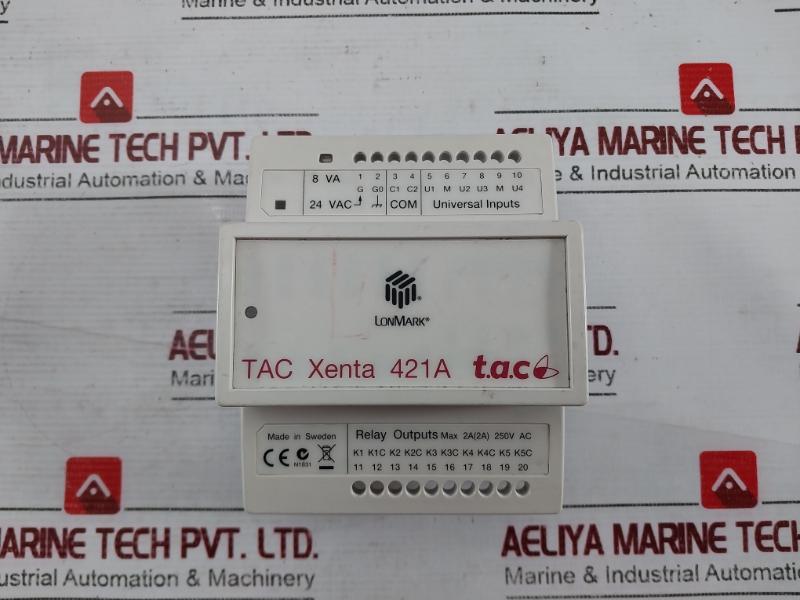 Schneider Electric Tac Xenta 421A Universal Input & Relay Output Module Class 2