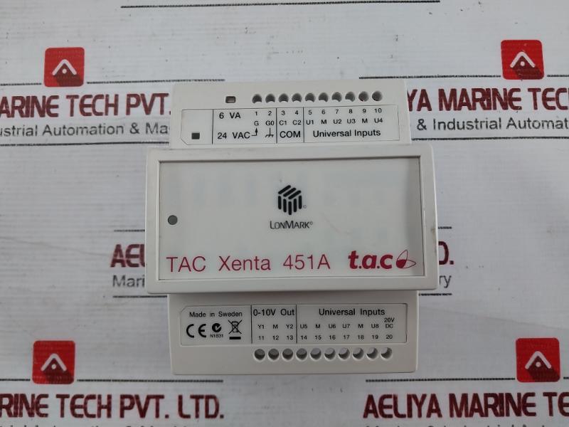 Schneider Electric Tac Xenta 451A Universal Input Module 6Va 24Vac 04Ecbee40100