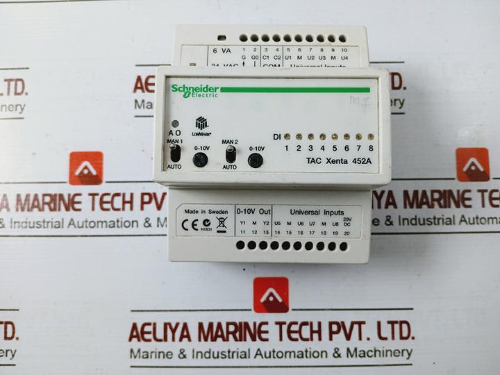 Schneider Electric Tac Xenta 452a Universal Analog I/o Module Ver 1.14 Class 2