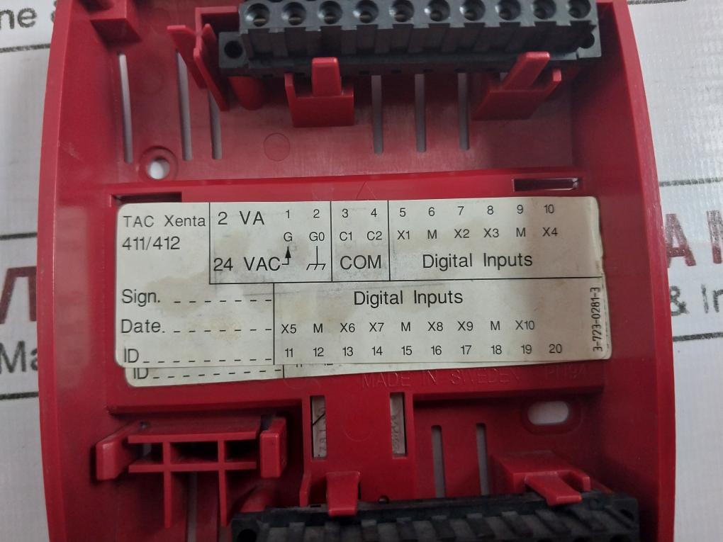Schneider Electric Tac Xenta 471 Analog Input Module 10Va 2Va 24Vac 24Vdc