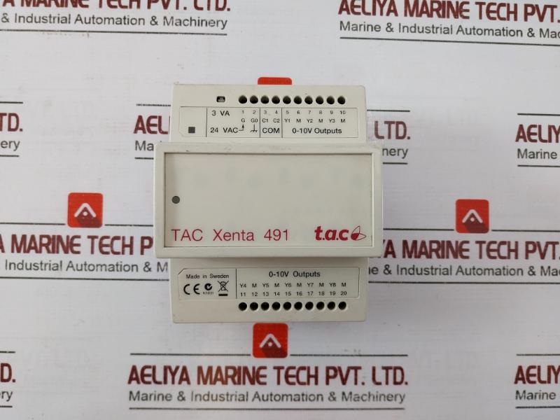 Schneider Electric Tac Xenta 491 Analog Output Module 0630320584 3Va 24Vac