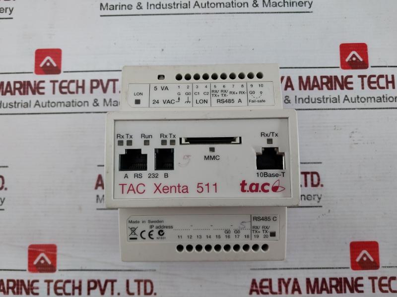 Schneider Electric Tac Xenta 511 Lonworks Network Plc Web Server 0-073-0811-0