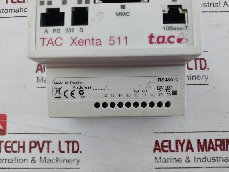 Schneider Electric Tac Xenta 511 Lonworks Network Plc Web Server 0-073-0811-0