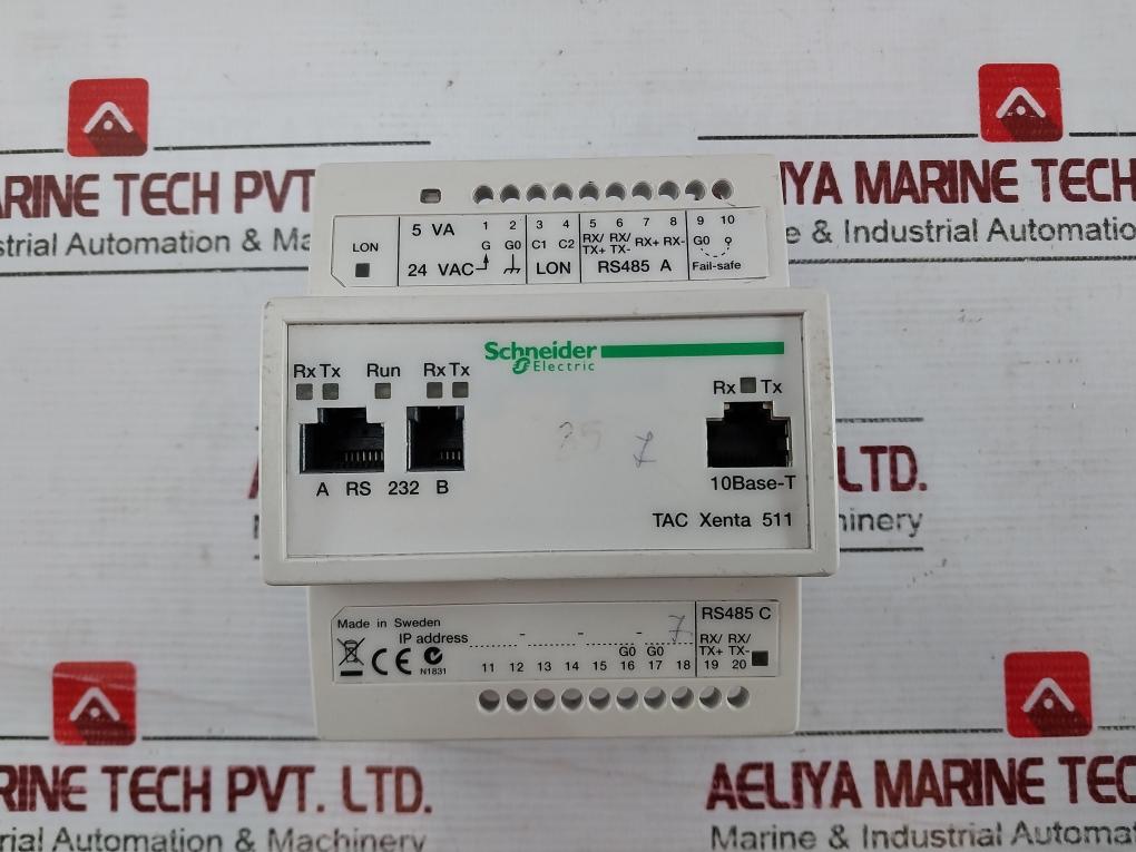 Schneider Electric Tac Xenta 511 Lonwork Network Plc Web Server 5Va 24Vac