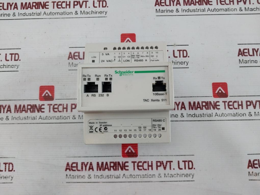 Schneider Electric Tac Xenta 511 Lonwork Network Web Server Plc 5Va 24Vac