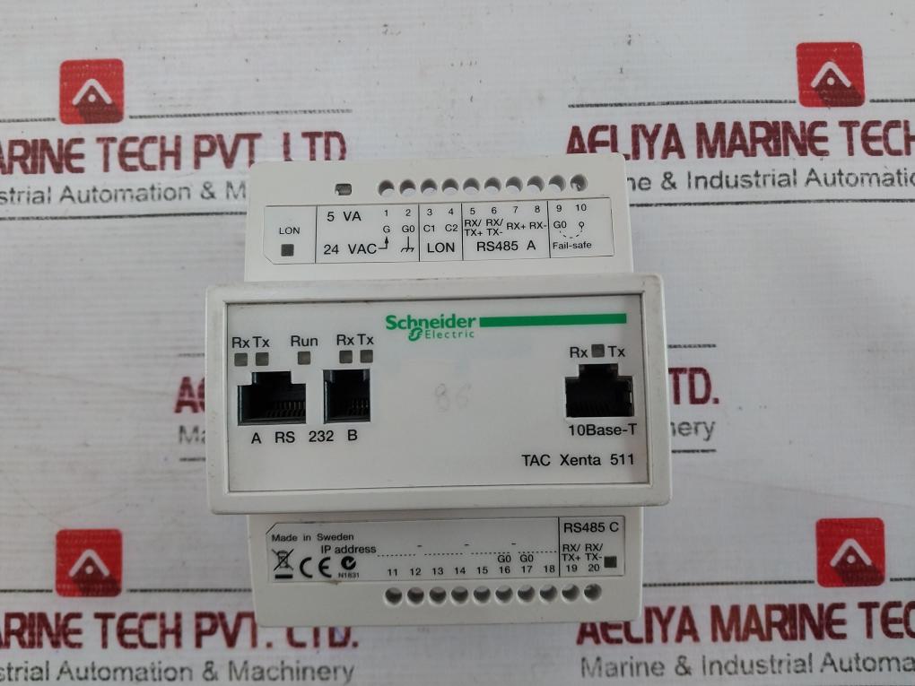 Schneider Electric Tac Xenta 511 Lonwork Network Web Server Plc 5Va 24Vac