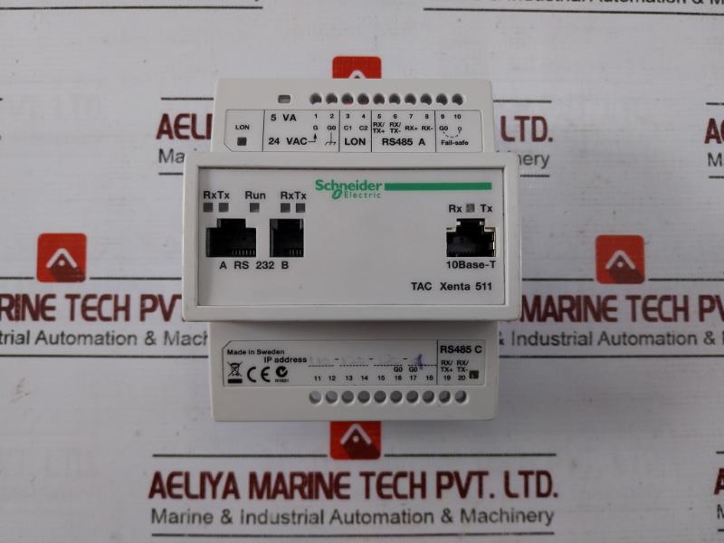Schneider Electric Tac Xenta 511 Web Server Plc For Lonwork Network