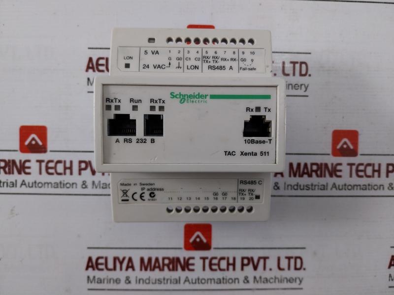 Schneider Electric TAC XENTA 511 Plc Web Server for Lonwork Network 5VA 24VAC