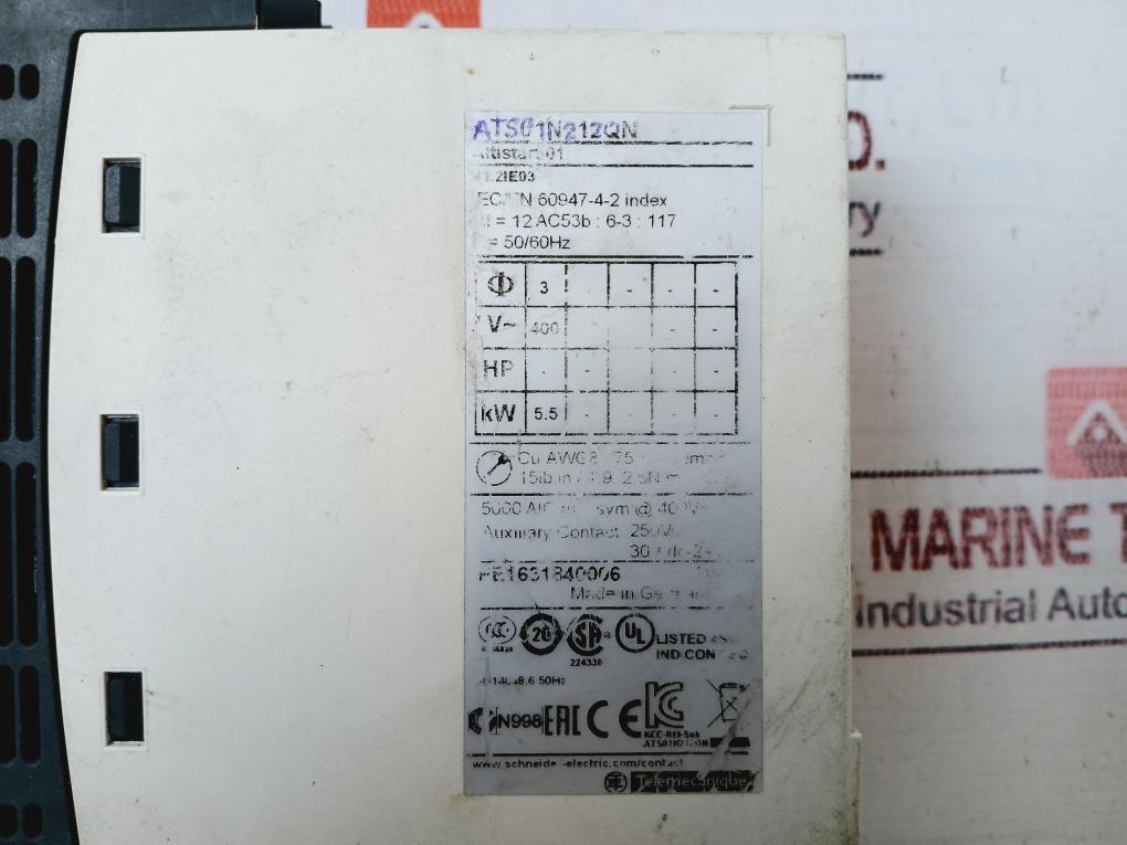 Schneider Electric/Telemecanique Ats01N212Qn Soft Starter For Asynchronous Motor