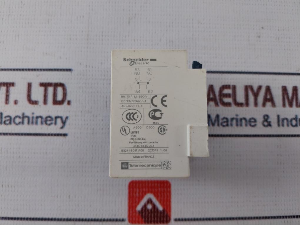 Schneider Electric/ Telemecanique Auxiliary Contact Block 10A 690V