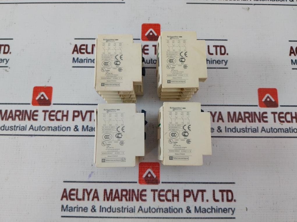 Lot Of 2X Schneider Electric Ladn31 Auxiliary Contact Block 10A 690V