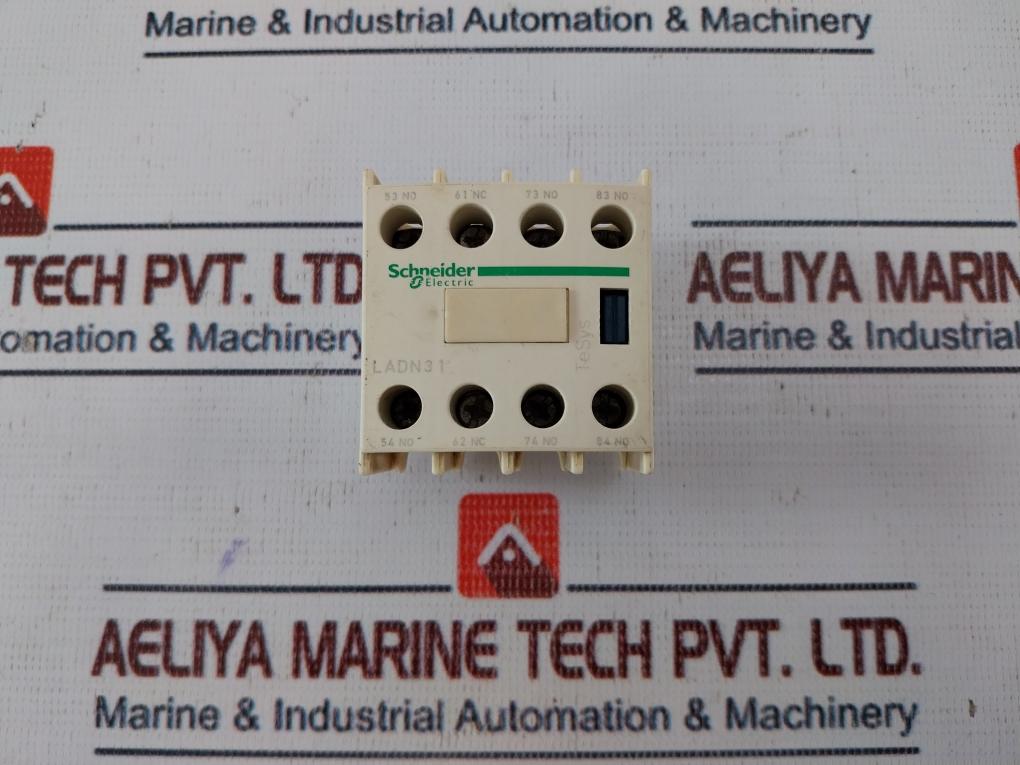 Lot Of 2X Schneider Electric Ladn31 Auxiliary Contact Block 10A 690V