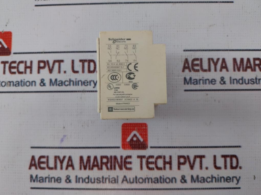 Lot Of 2X Schneider Electric Ladn31 Auxiliary Contact Block 10A 690V