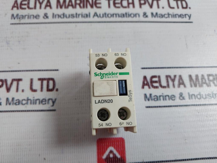 Lot of 2X Schneider Electric LADN20 Auxiliary Contact Block 690V 10A IEC 60947