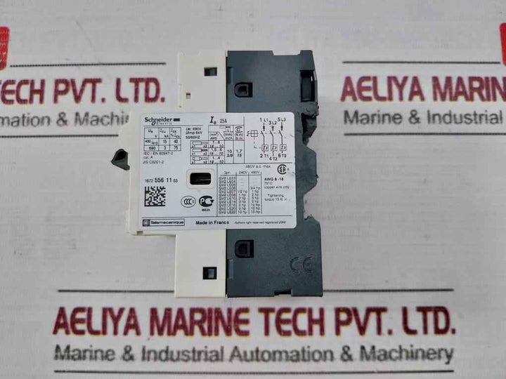 Schneider Electric/Telemecanique Gv2-le22 Motor Circuit Breaker 690V 25A 50/60Hz