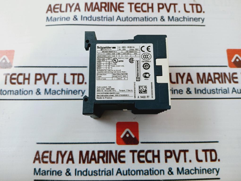 Schneider Electric/Telemecanique Lc1K0601P7 Contactor 230V 50/60Hz