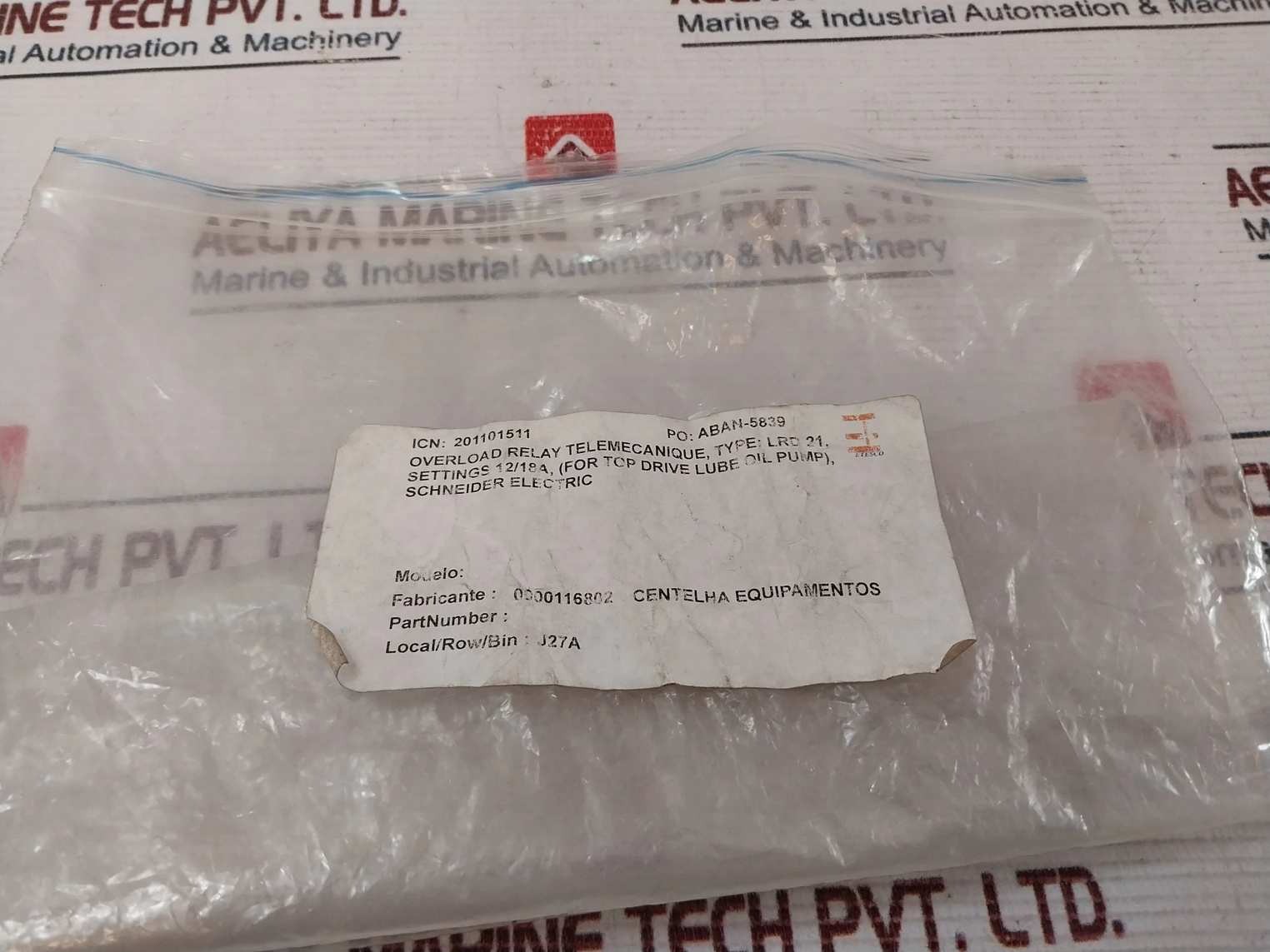 Schneider Electric/Telemecanique Lrd 21 Overload Relay 12-18A