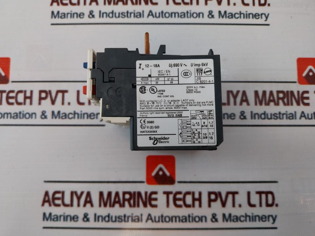 Schneider Electric Telemecanique Lrd 21 Thermal Overload Relay
