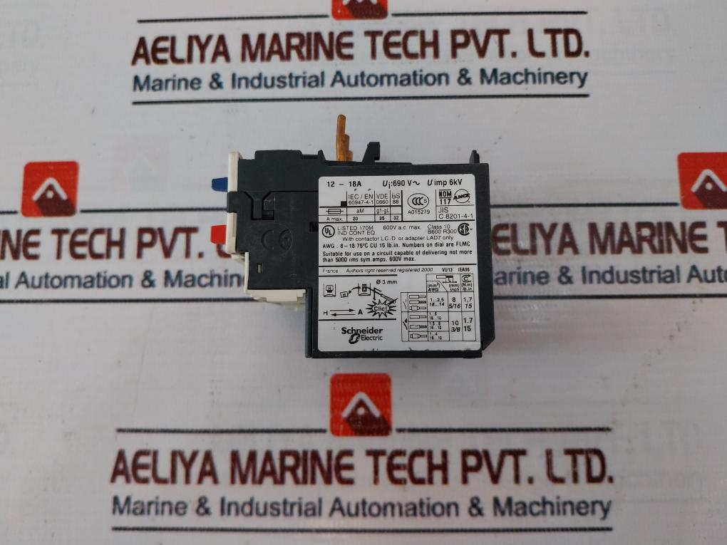 Schneider Electric/Telemecanique Lrd 21 Thermal Overload Relay 12-18 A