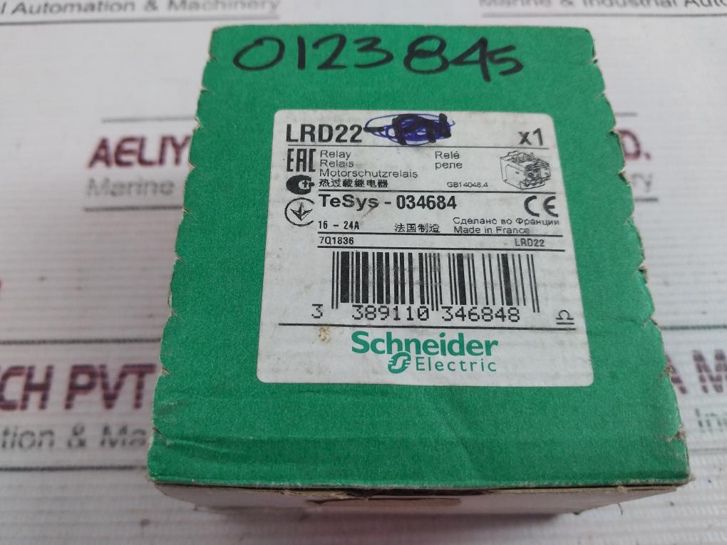 Schneider Electric/Telemecanique Lrd 22 Overload Relay 690V-50/60Hz Gb14048.4