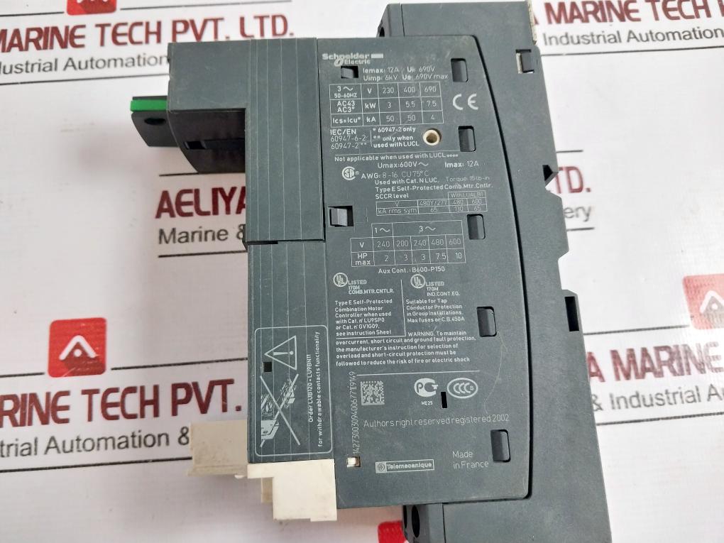 Schneider Electric/Telemecanique Lub12 Power Base 12A 690V 6Kv