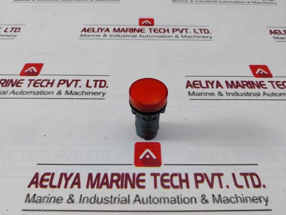 Schneider Electric/Telemecanique Xb7Ev04Mpn Monolithic Red Pilot Light 230V Ac