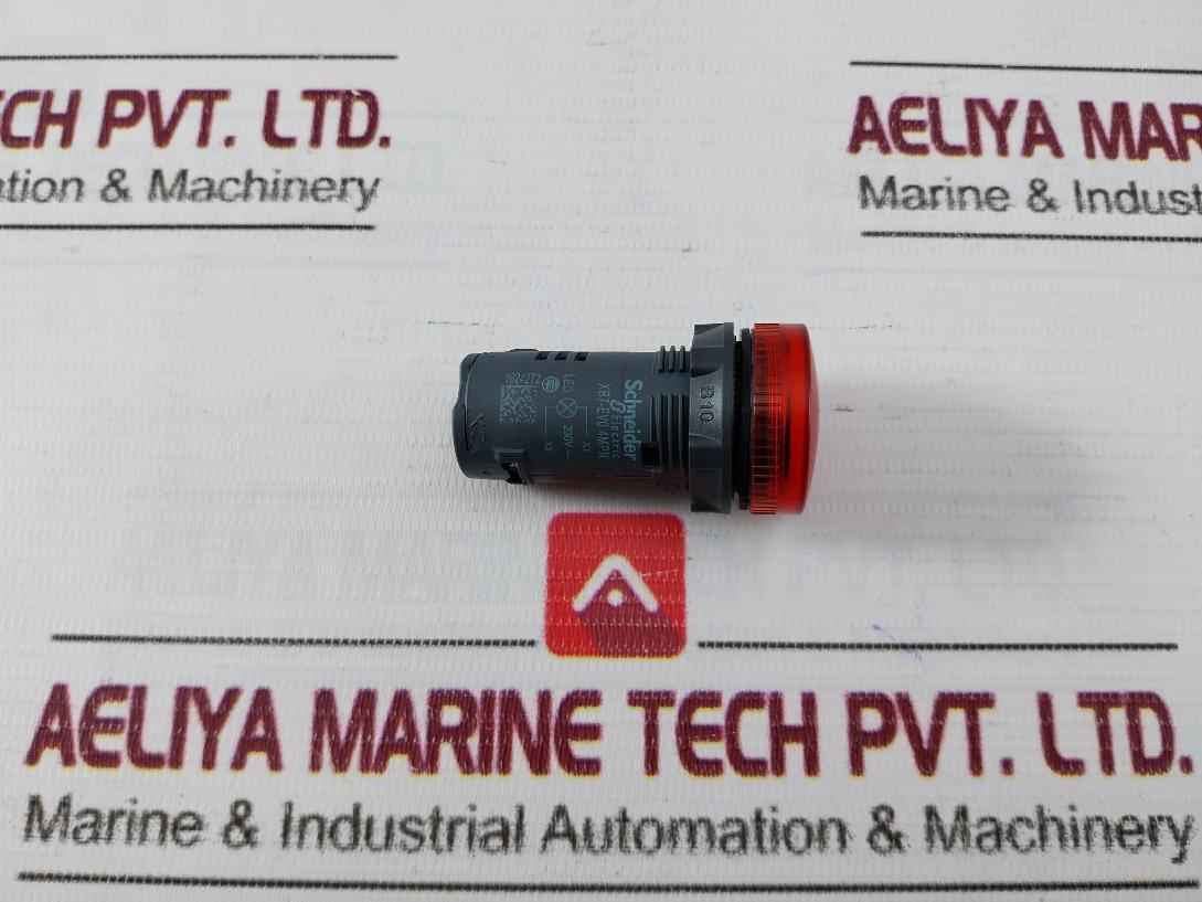 Schneider Electric/Telemecanique Xb7Ev04Mpn Monolithic Red Pilot Light 230V Ac