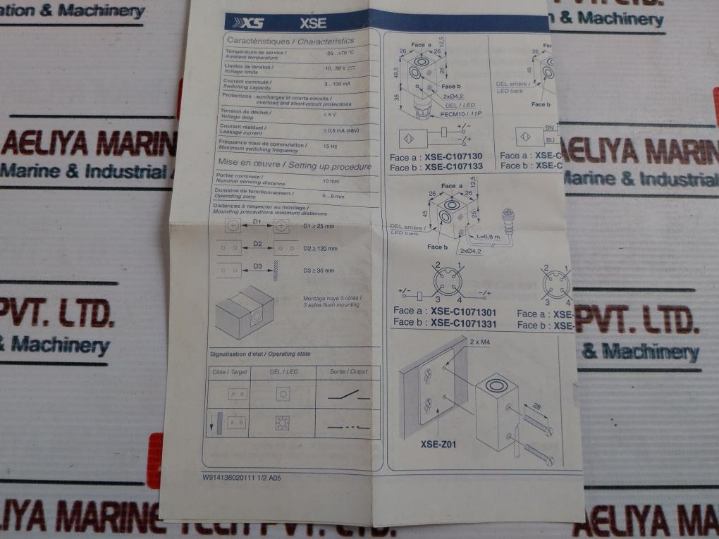 Schneider Electric/Telemecanique Xse-c107130 Inductive Proximity Switch