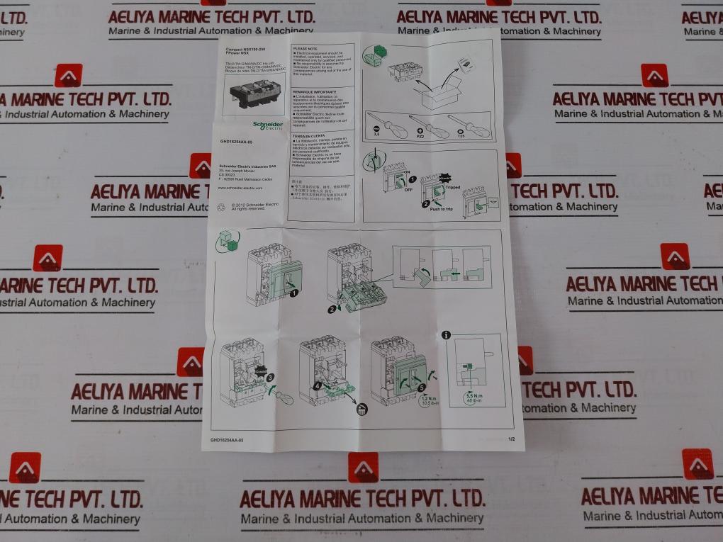 Schneider Electric Tm 125 D 3 Poles Thermal Magnetic Protection S1A50510