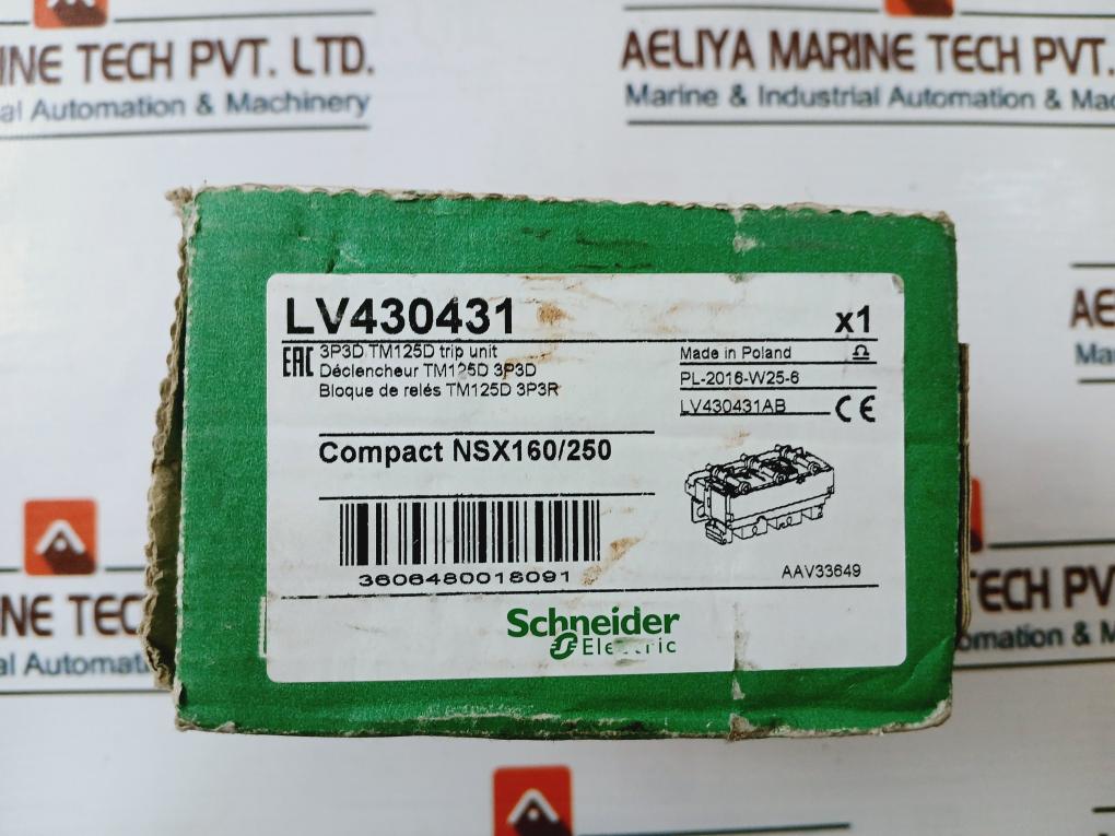 Schneider Electric Tm 125 D Compact Nsx160/250 Circuit Breaker