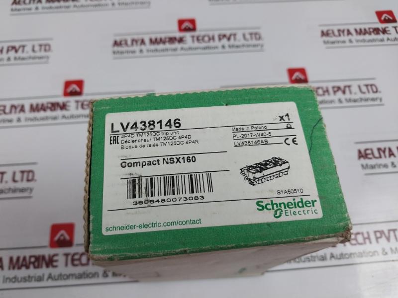 Schneider Electric Tm125Dc Trip Unit Compact Nsx100-250 1250A Lv438146
