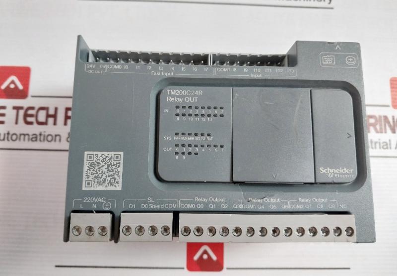 Schneider Electric Tm200C24R Modicon Logic Controller Module 220Vac 24V Dc 250Ma