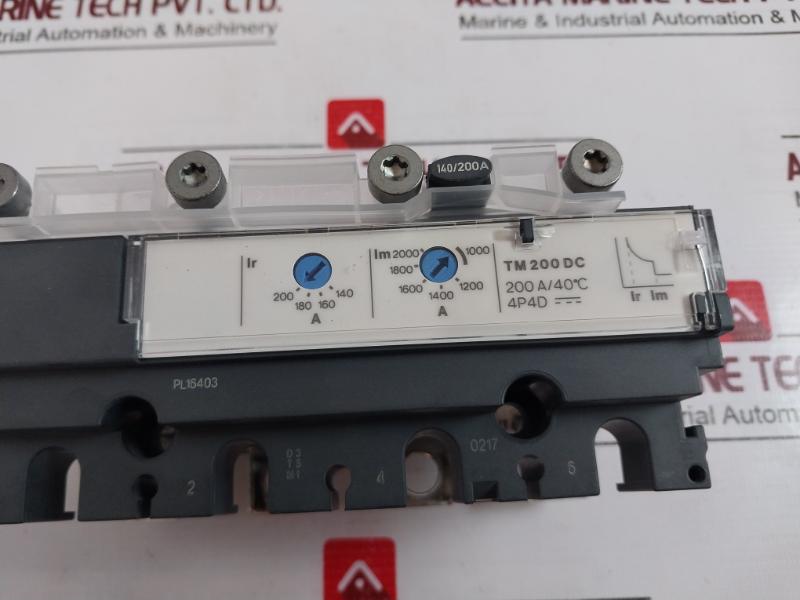 Schneider Electric Tm200Dc Compact Trip Unit 1000-2000A 4P4D S1A50217