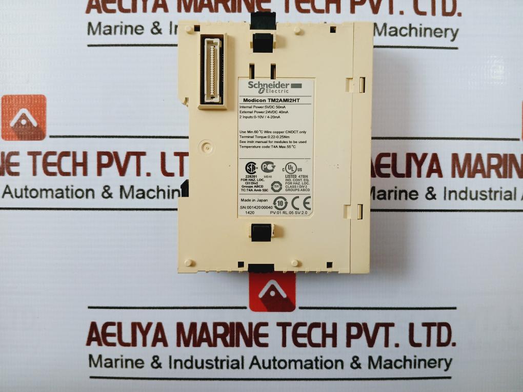 Schneider Electric Tm2Ami2Ht Modicon Analog Input Module Class I Div 2