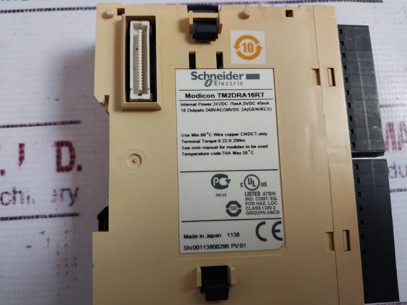 Schneider Electric Tm2Dra16Rt Output Exapansion Module 24Vdc 75Ma, 5Vdc 45Ma