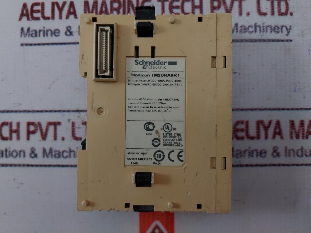 Schneider Electric Tm2dra8rt Relay Output Expansion Module 24vdc,40ma