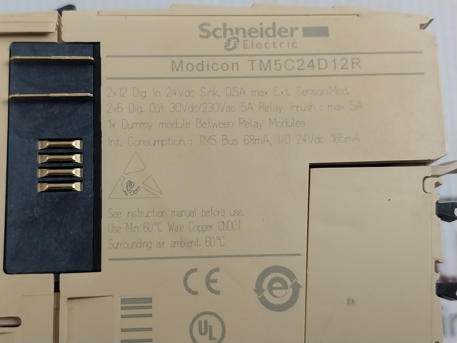 Schneider Electric Tm5C24D12R Compact I/O Expansion Block 230Vac 5A