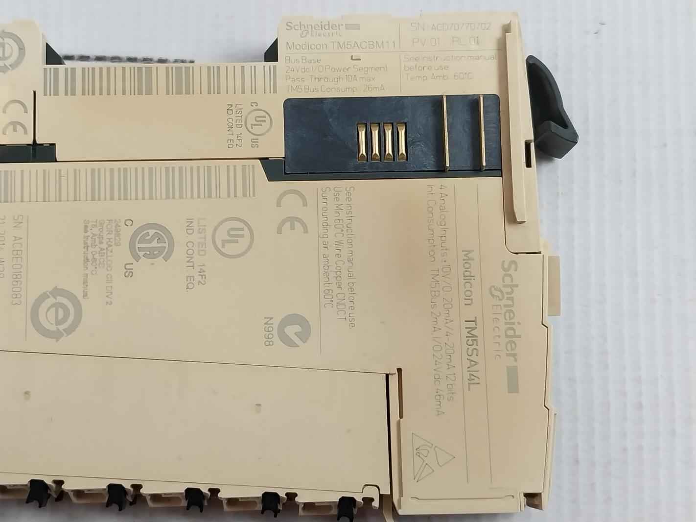 Schneider Electric Tm5Sai4L Analog Input Module 24Vdc